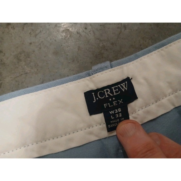 J Crew Pants Mens 38X32 Blue Flex Flat Front Straight Leg Pant NWT - Picture 4 of 5